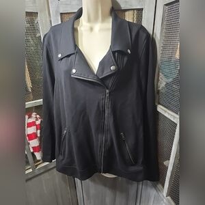 Torrid Black Short Zip Blazer Jacket, Sz 4 (US26)